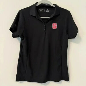 NC State Womens Antigua Short Sleeve Polo Size Medium